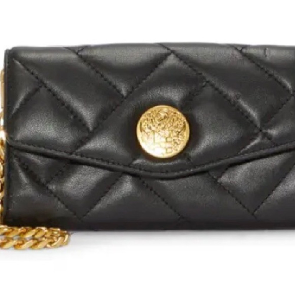 New Vince Camuto Genuine Leather Crossbody with Chain Strap